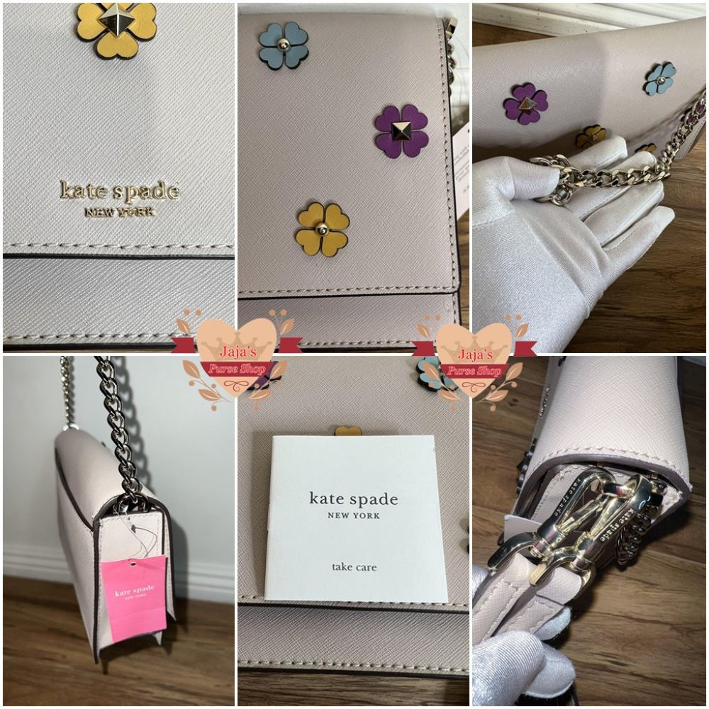 💜Kate Spade Leather Floral Crossbody Purse💜 - Picture 10 of 17